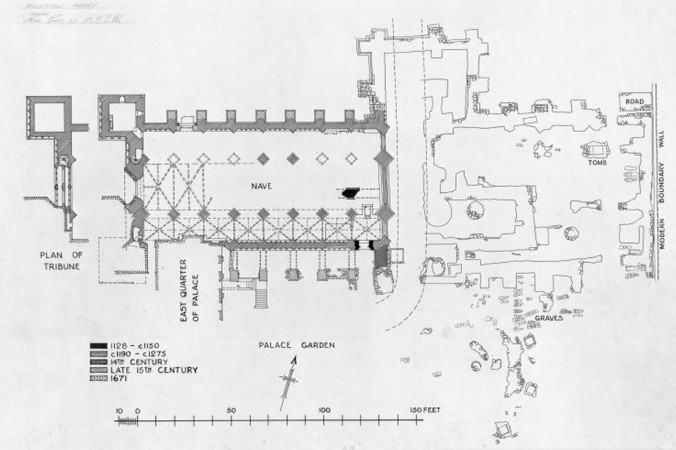Plano de la abadía de Holyrood