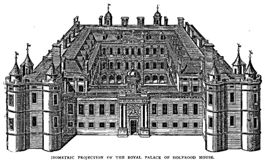 Plano isométrico de Holyrood House